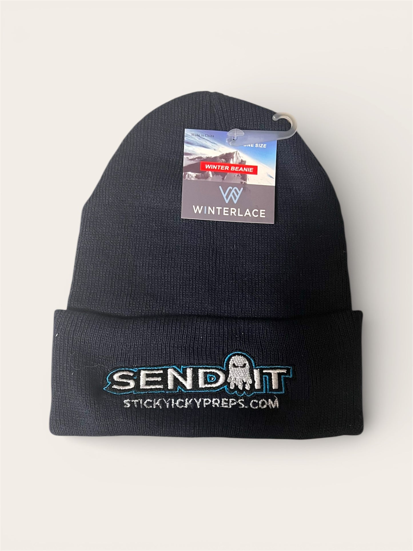 Sticky Icky Navy Blue Winter Beanie Hat - (SI587)