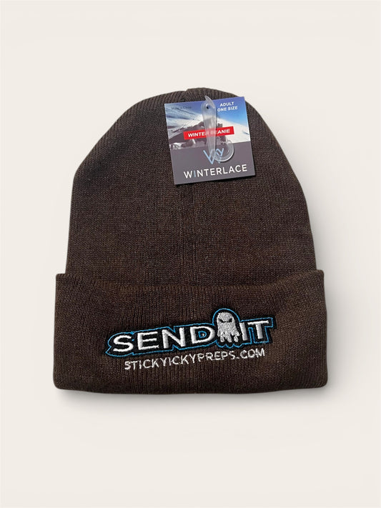 Sticky Icky Brown Winter Beanie - (SI586)